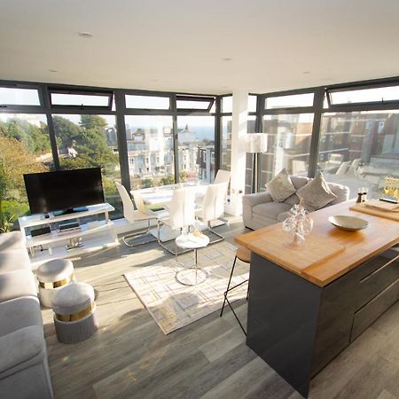 * Panoramic Penthouse With Sea & City Views Bournemouth Buitenkant foto