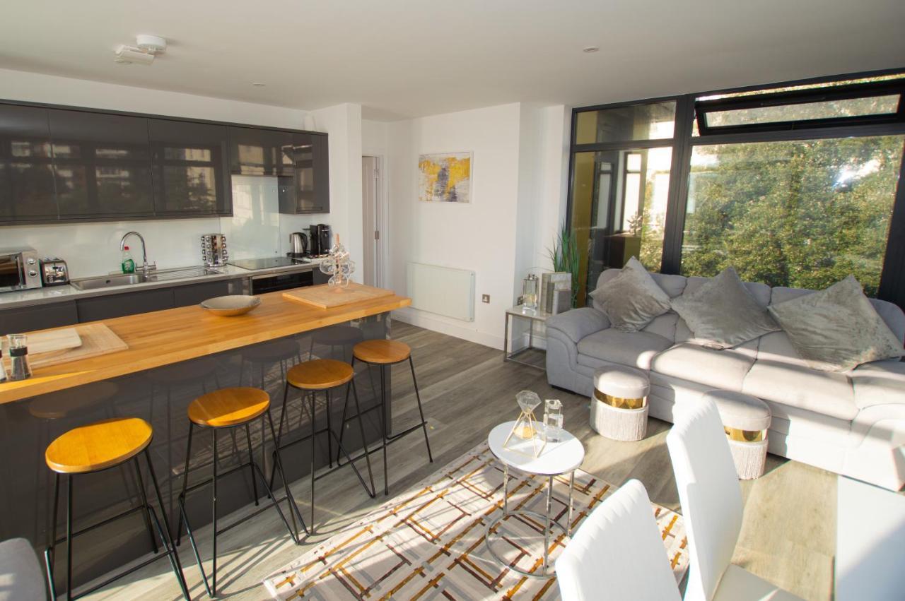 * Panoramic Penthouse With Sea & City Views Bournemouth Buitenkant foto