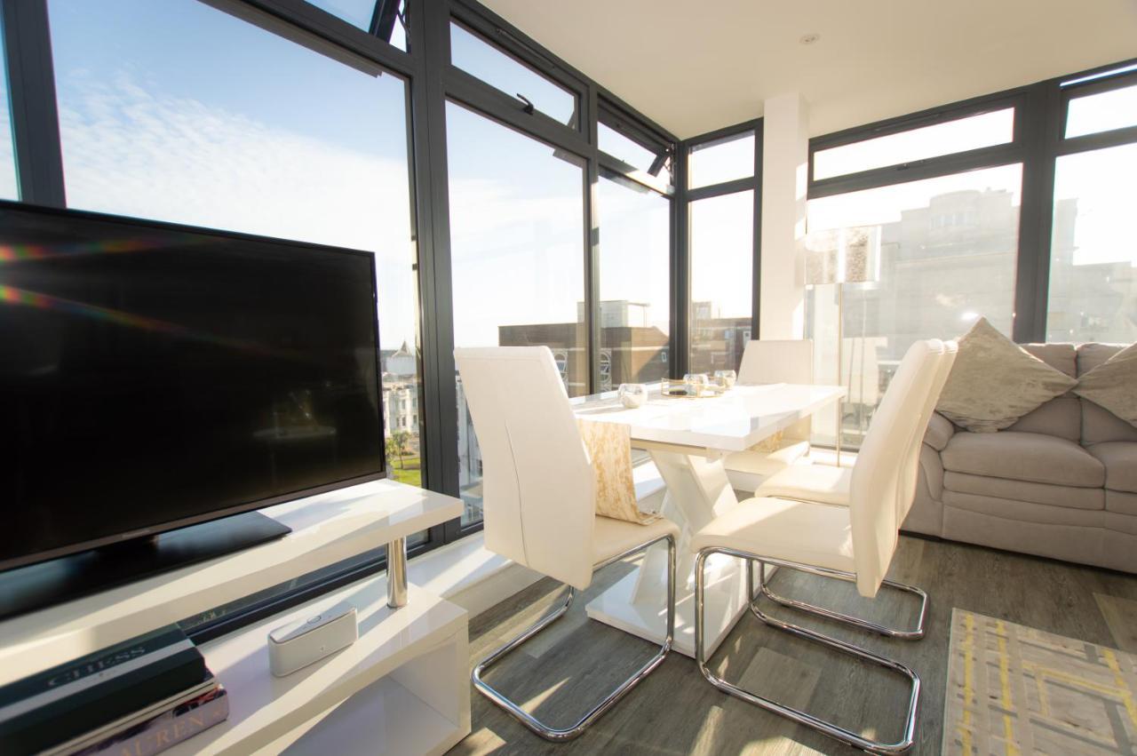 * Panoramic Penthouse With Sea & City Views Bournemouth Buitenkant foto